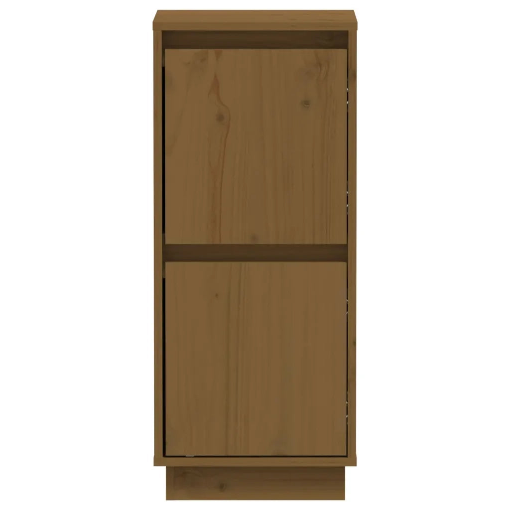 Credenze 2 pz Miele 31,5x34x75 cm in Legno Massello di Pino