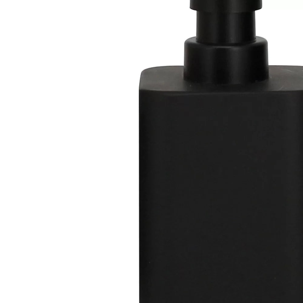 Dispenser in poliresina nera - serie Onice