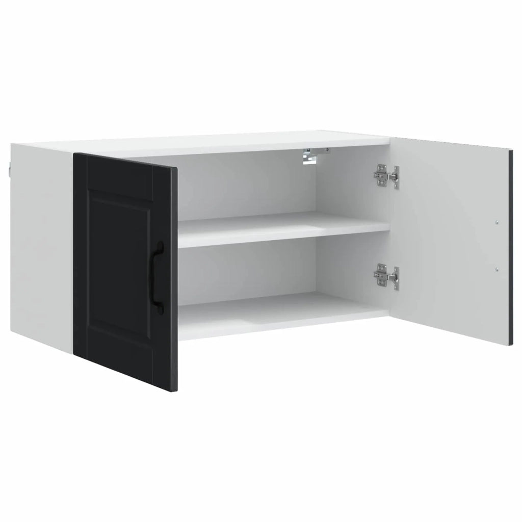 Armadietto a muro PORTO Nero 80 x 31 x 40 cm Legno multistrato