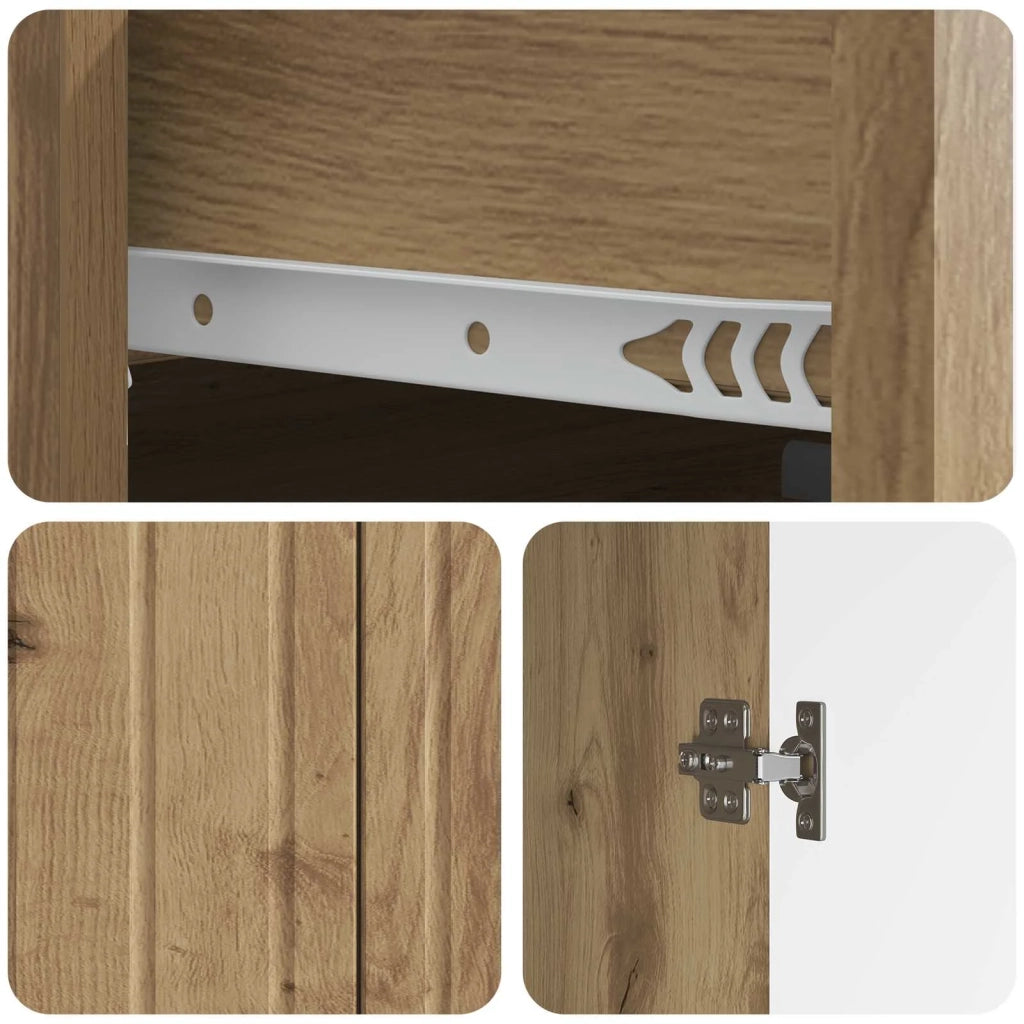 Credenza con cassetto Rovere Artigianale 66 x 34,5 x 92 cm 894414