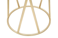 Porta Telefono Glam Simple Ø35x75 cm in Ferro e Vetro Oro