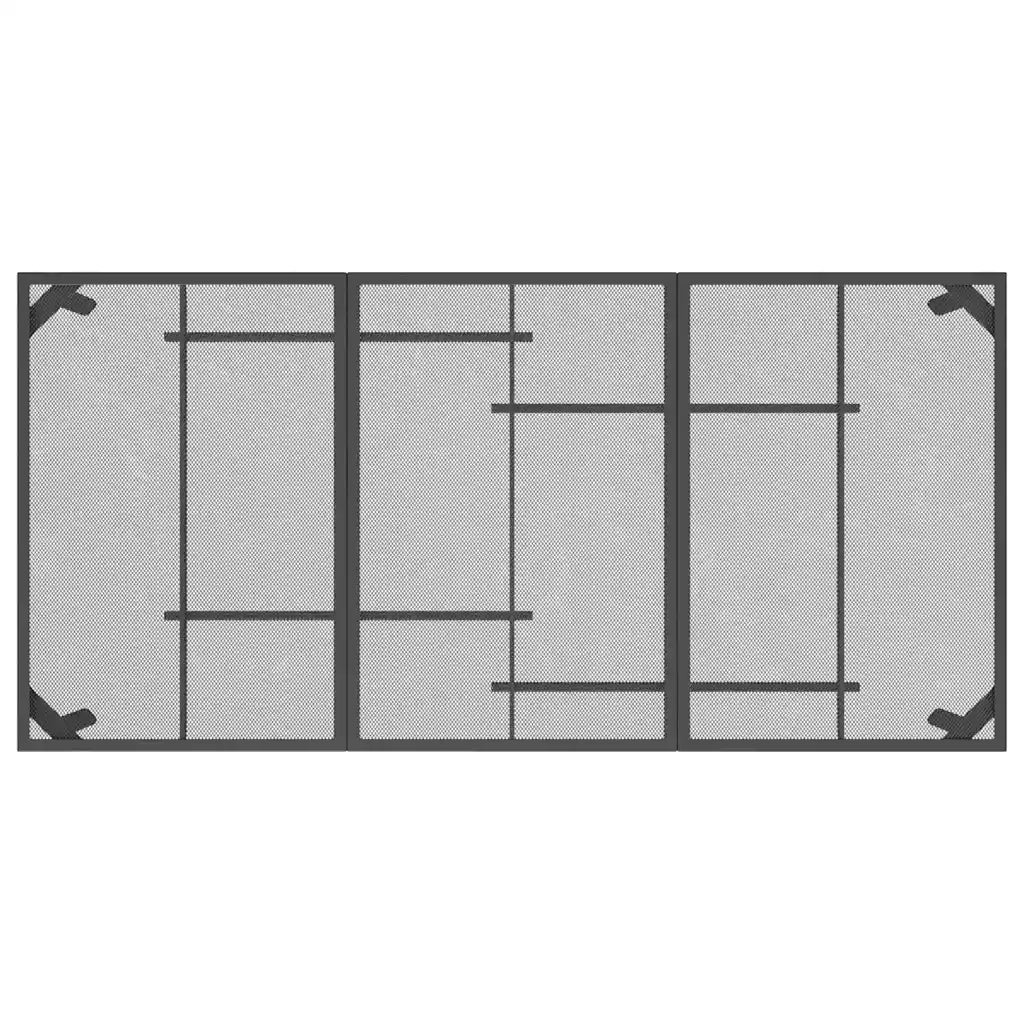 Set da Pranzo da Giardino 7pz | Set Salotto da Giardino Antracite in Rete Metallica