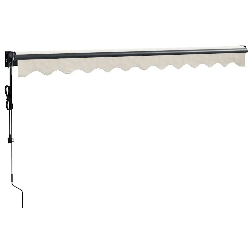 Tenda Sole Automatica Retrattile-Tenda parasole per balcone Crema 3x2,5 m 569105