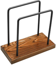Servizio da tavola in legno - Stand di servizio - Servitore per servetten - Supporto per asciugamani in carta - Decorazione per la cucina - Alta qualità legno e metallo - Dispenser per servetten