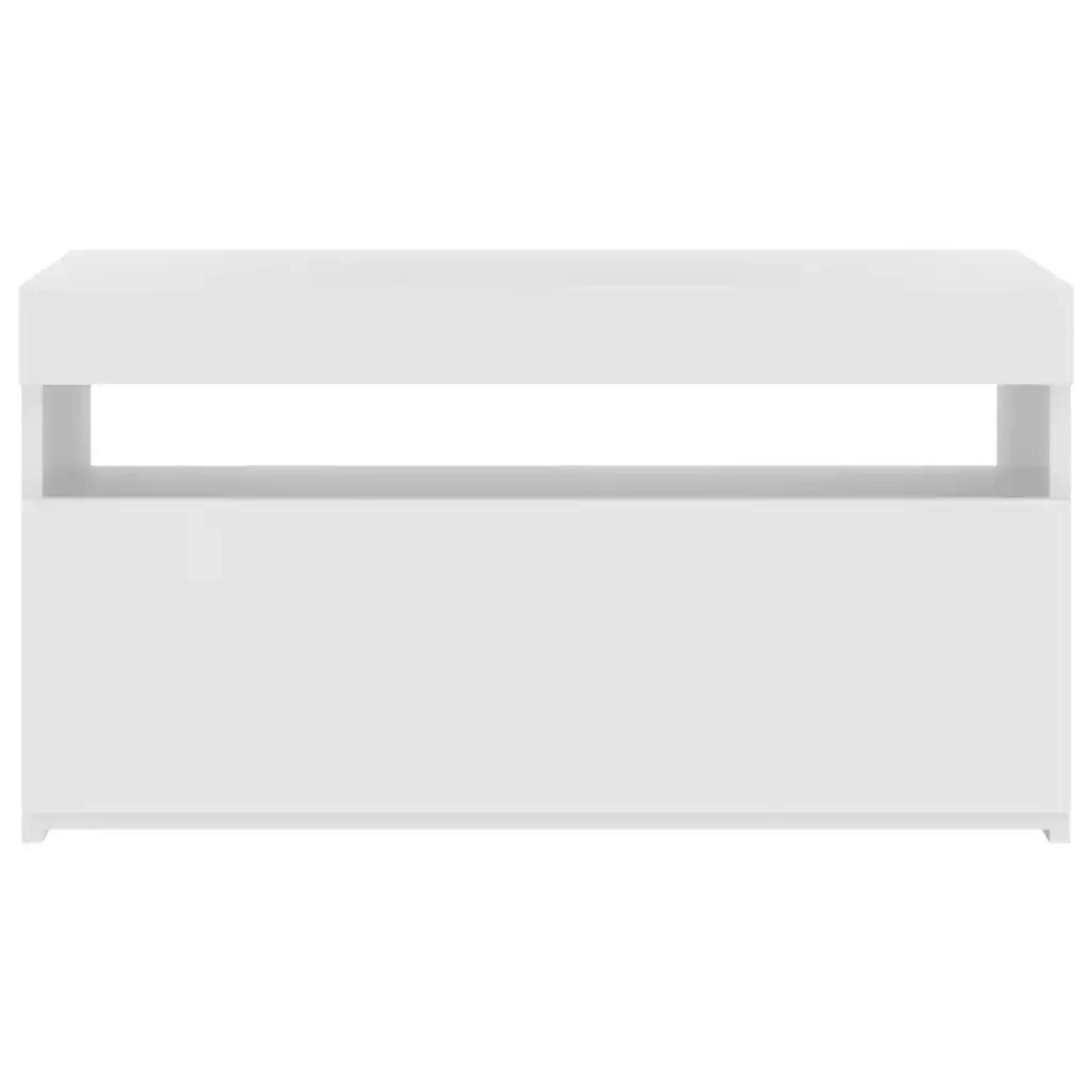 Mobile Porta TV con Luci LED Bianco Lucido 75x35x40 cm cod mxl 12201