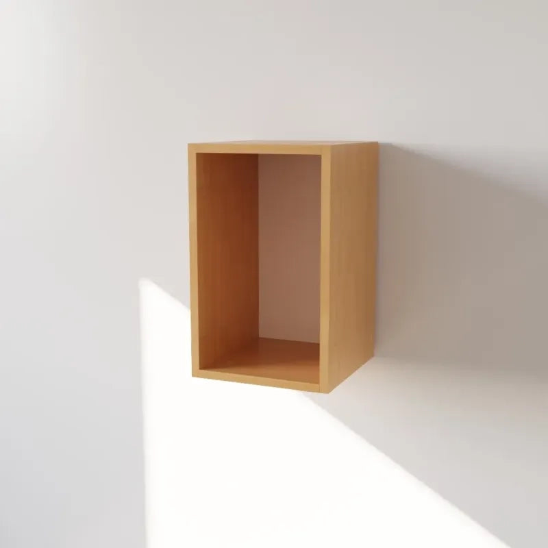 Pensile Cucina  in Legno Nobilitato Faggio, Mobile Alto con 1 Anta, Pensile Componibile Moderno Made in Italy (H48XL30XP33cm)
