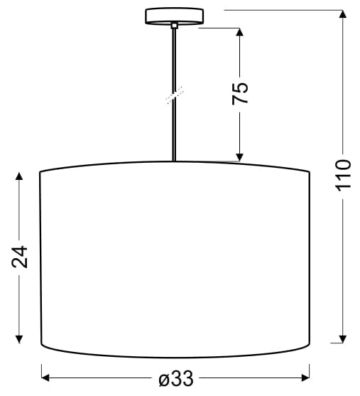 Lampada a sospensione Candellux Arabesca argento Ø33 E27