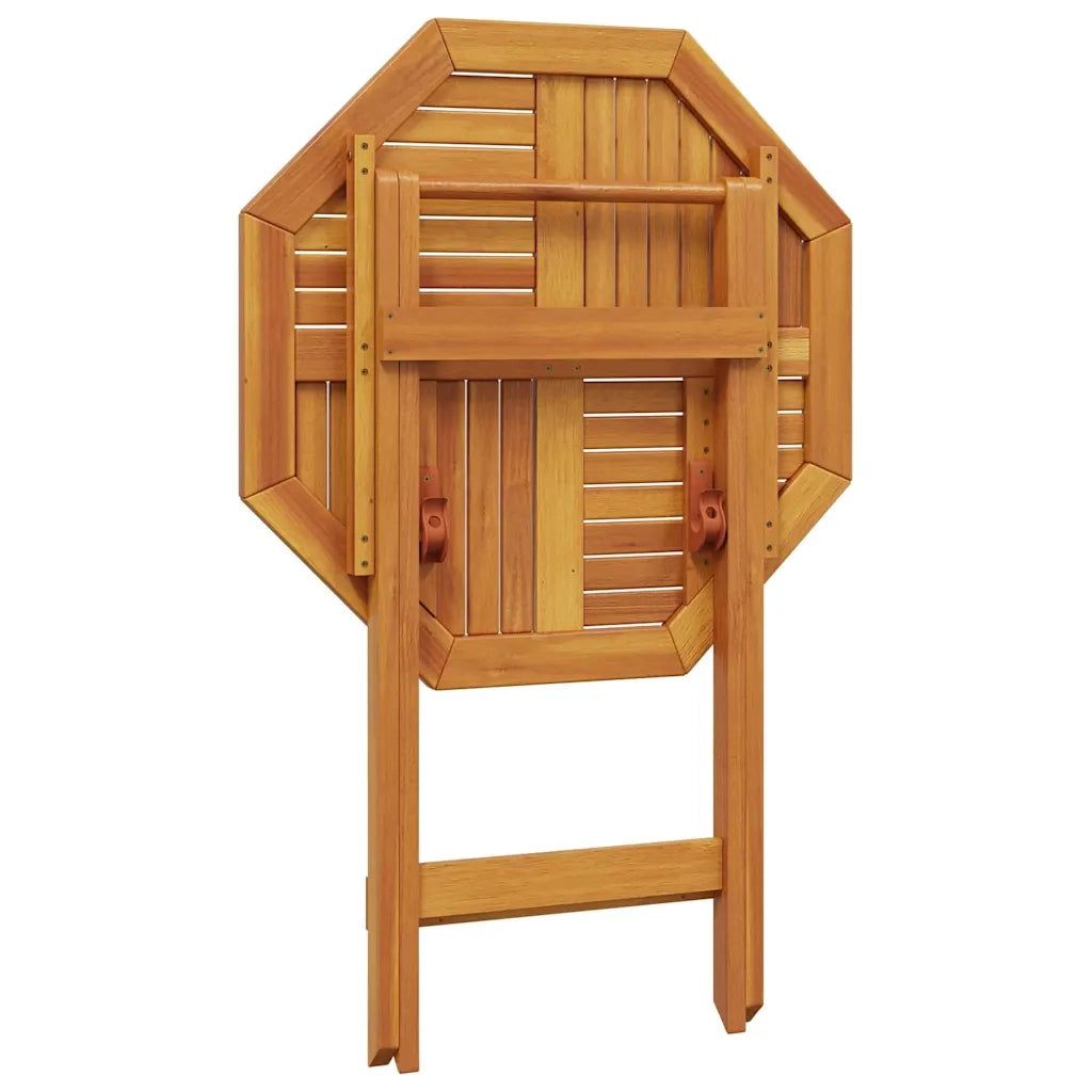 Tavolo da Giardino Pieghevole Ã˜70x75cm Legno Massello di Acacia