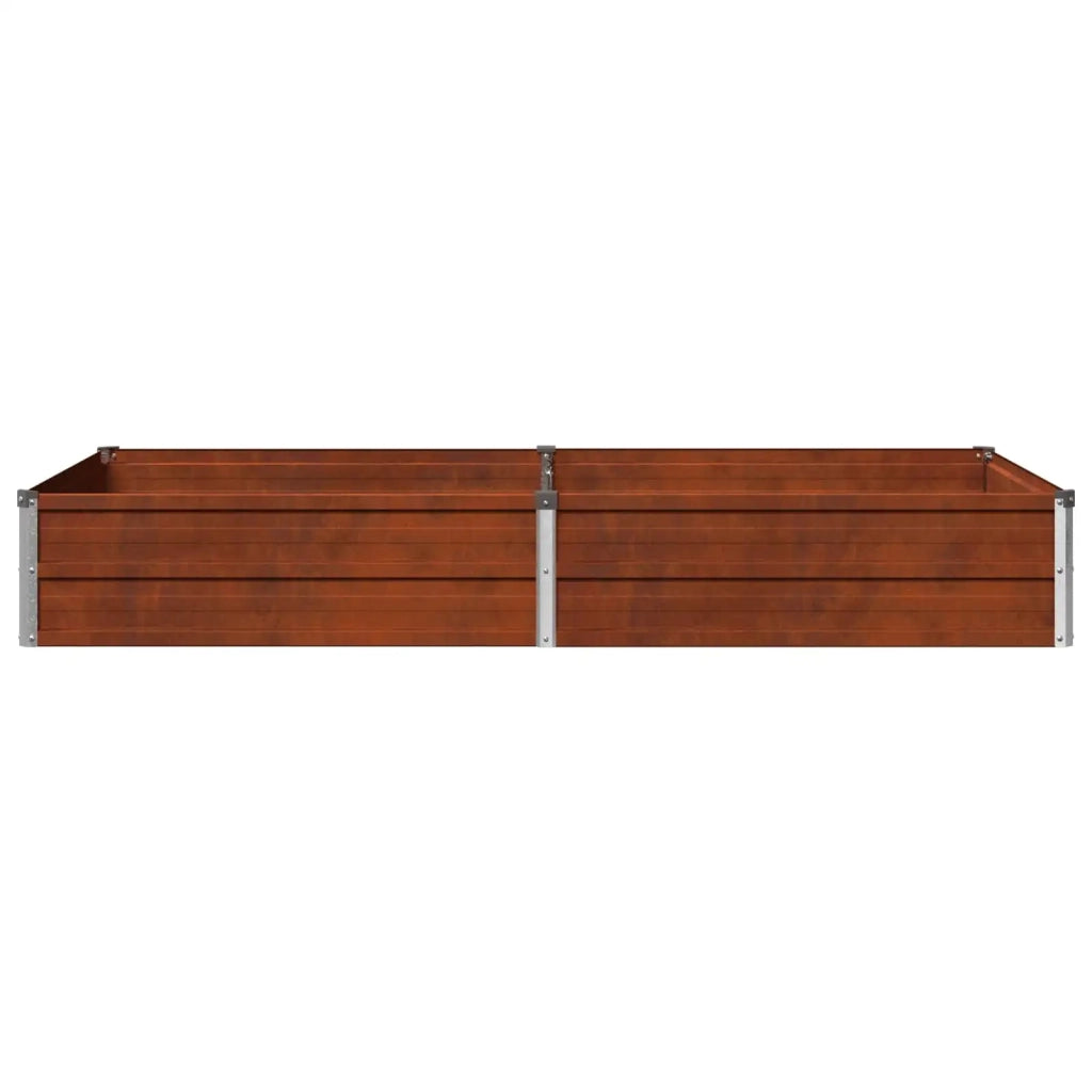 Letto rialzato da giardino Ruggine 160 x 80 x 24 cm cartone 8006479