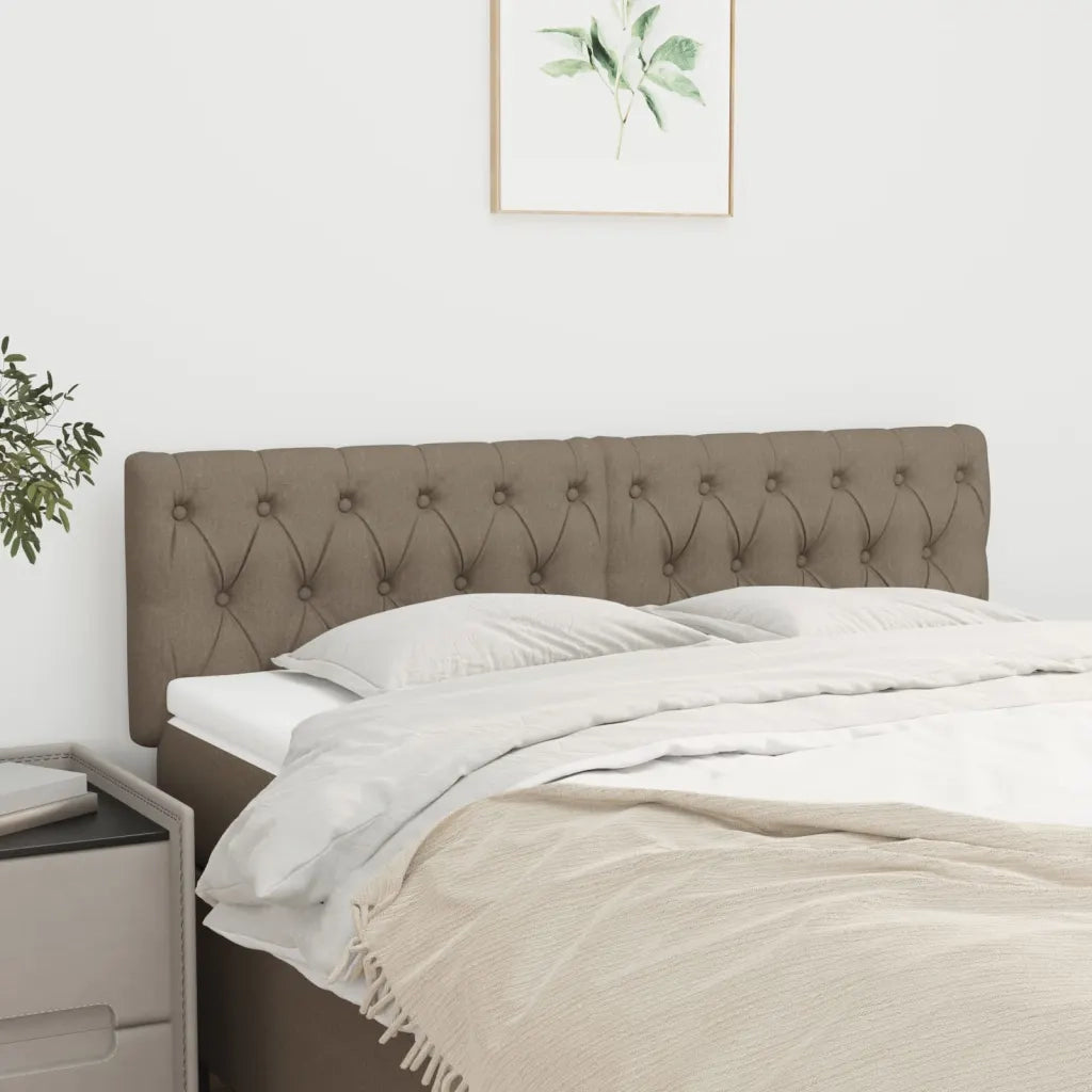 Testiera | Testata Tortora 144x7x78/88 cm in Tessuto