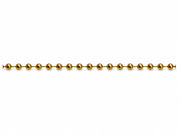 CATENA A PERLINE- ø mm.3,2x2mt. - perline ottonate in blister - 5 blister