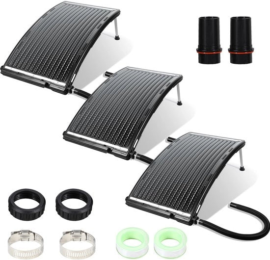 Impianto di riscaldamento solare per piscina 3X (nero)