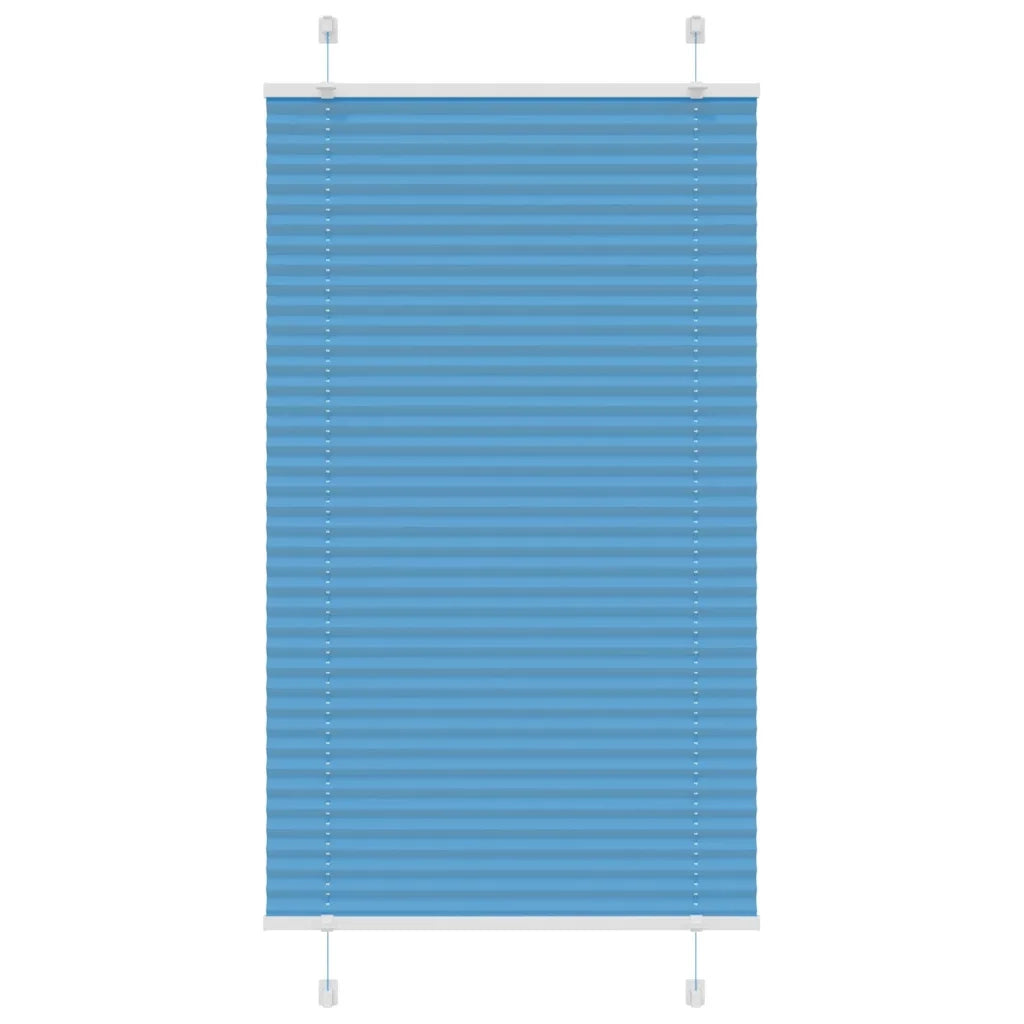 Tenda Plissettata Blu 80x150 cm Larghezza Tessuto 79,4 cm