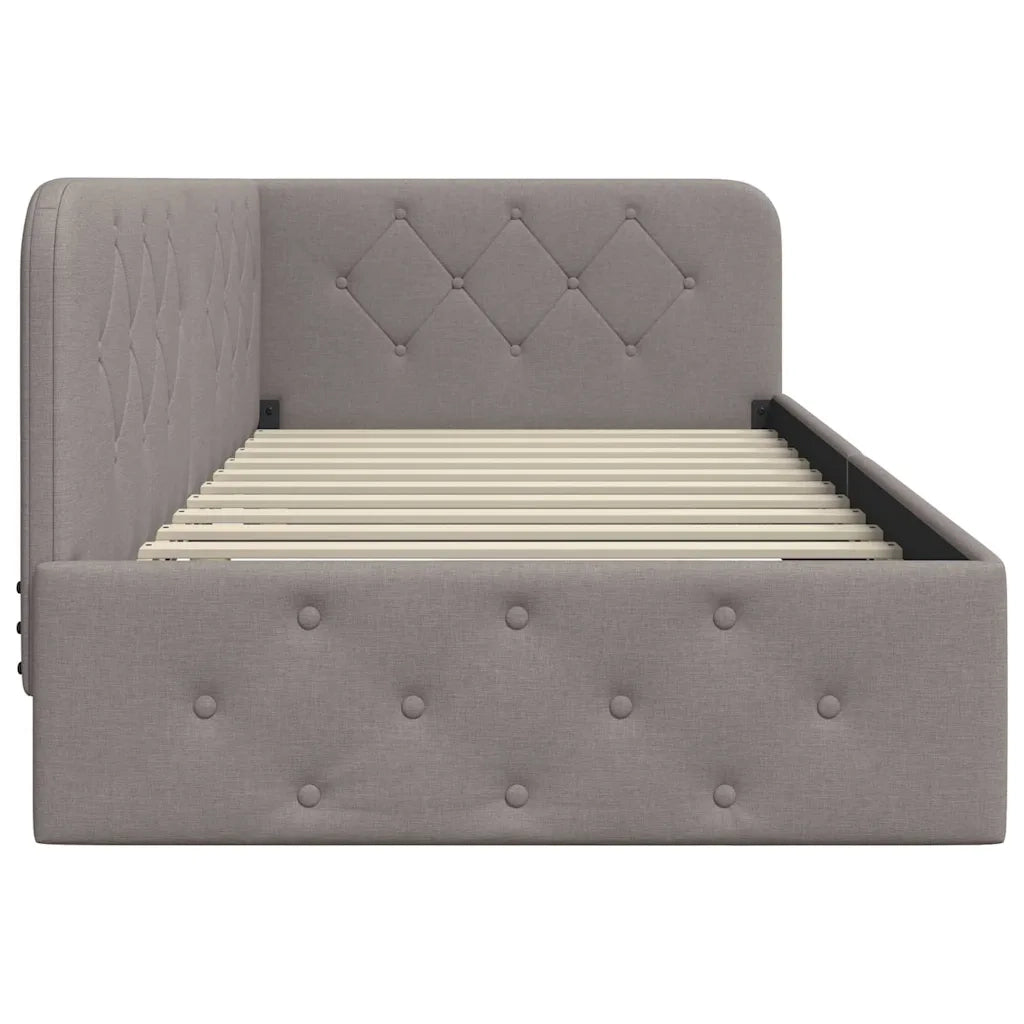 Cornice del letto ad angolo Talpa 90 x 190 cm Tessuto