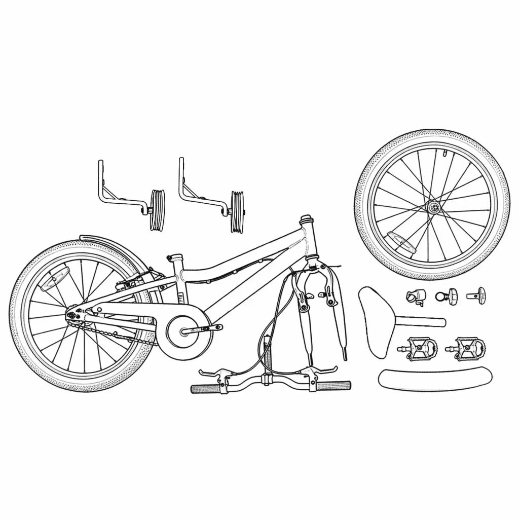 Bicicletta per Bambini 12 Pollici per bambini di 2-4 anni 42009652