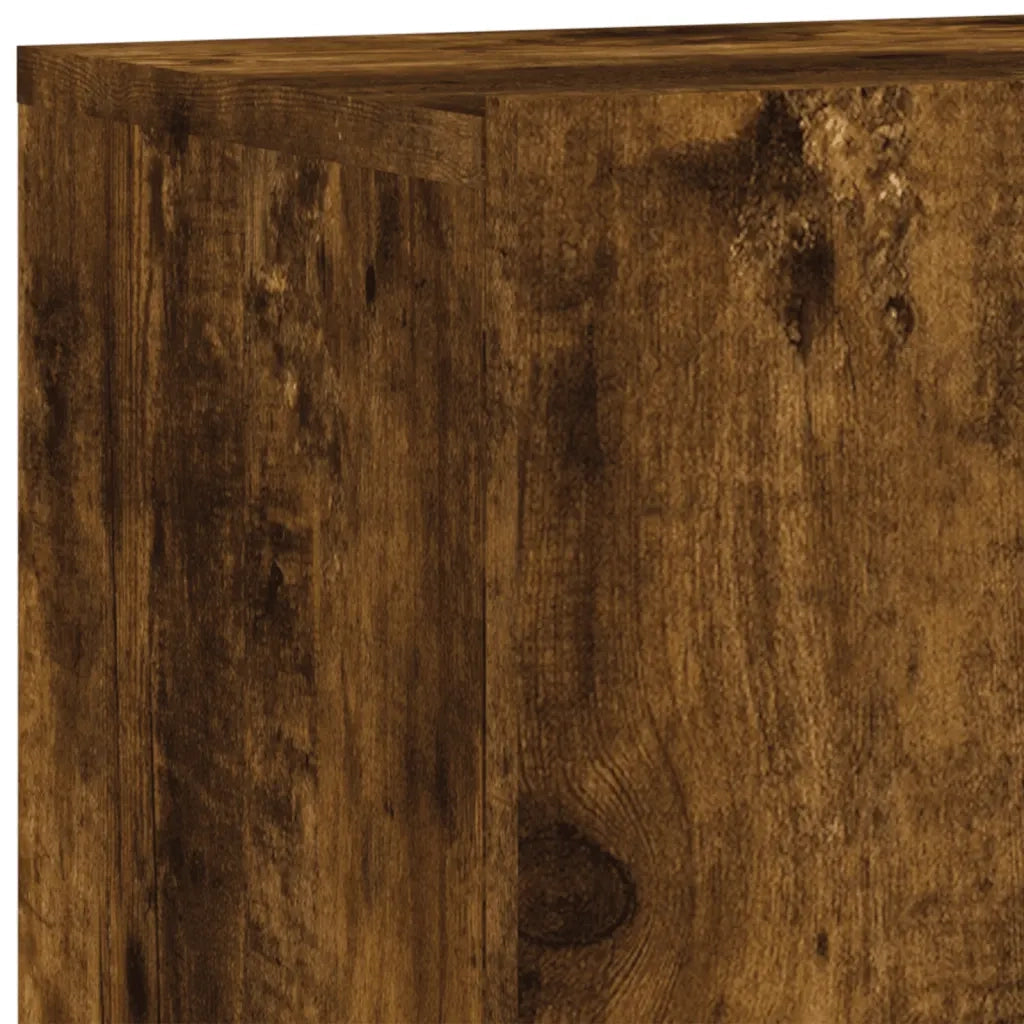 Mobile TV a Parete | Armadietto TV | Mobile Porta TV Rovere Fumo 80x30x41 cm