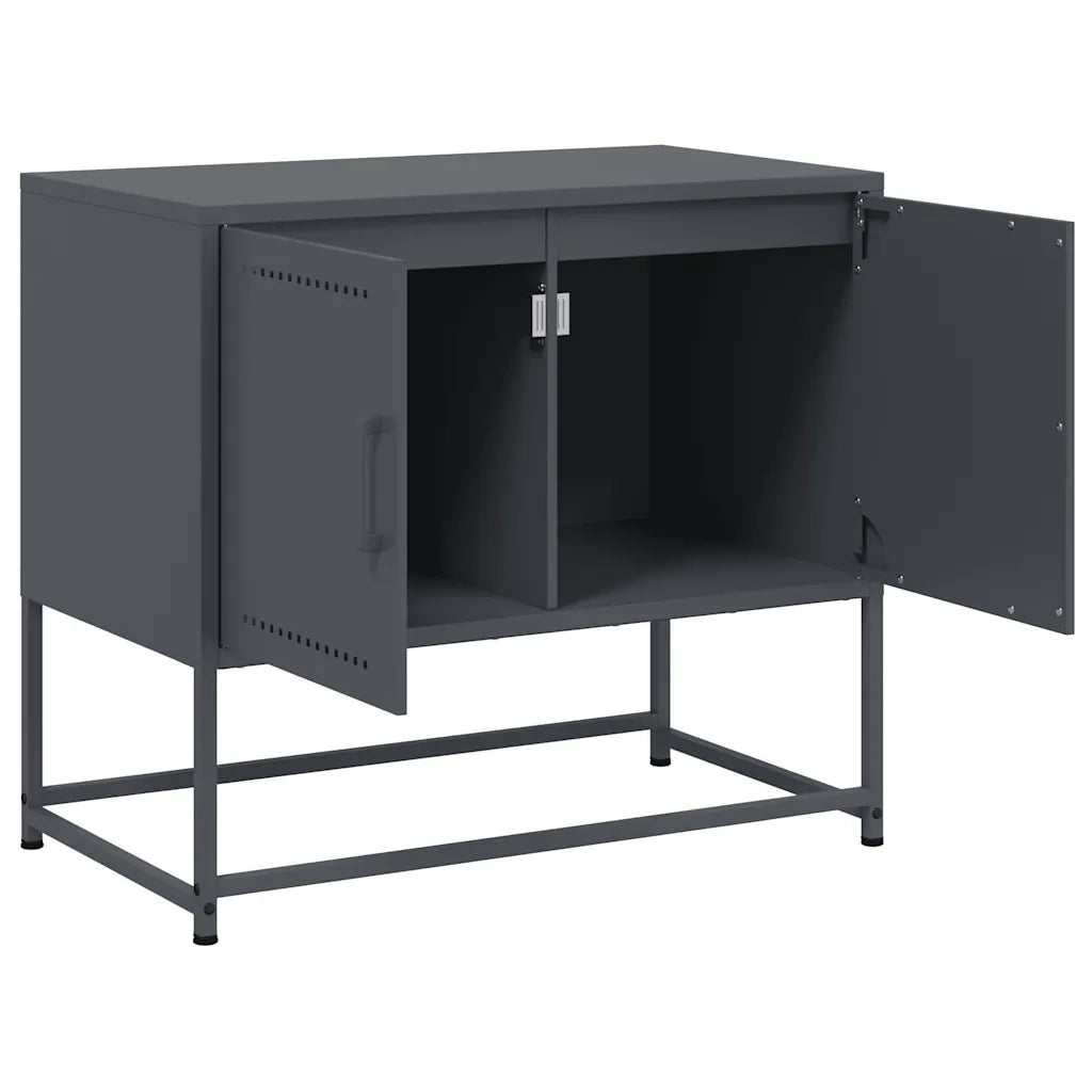 Mobile TV Antracite 68,5x39x60,5 cm in Acciaio