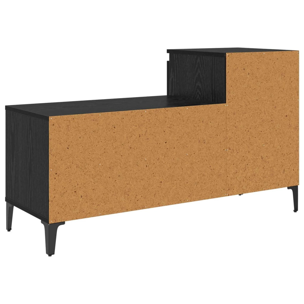 Mobile per scarpe con cassetto Rovere nero 102 x 36 x 60 cm