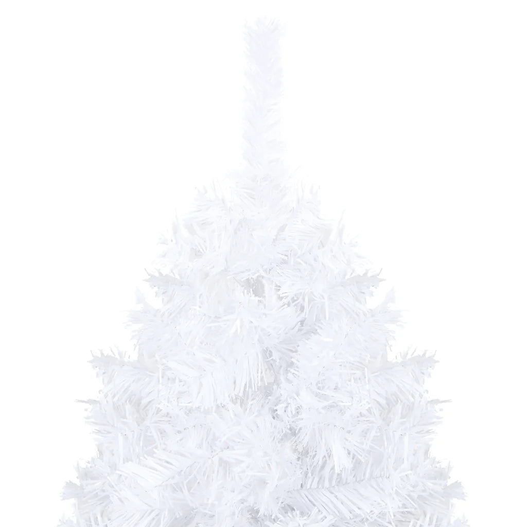 Albero di Natale Preilluminato con Palline Bianco 240 cm PVC 3077715