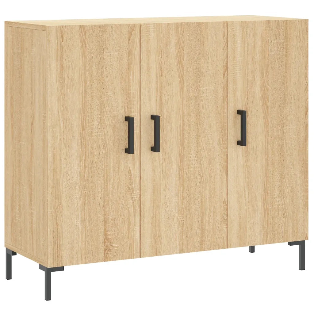 Credenza Rovere Sonoma 90x34x80 cm in Legno Multistratocod mxl 80760