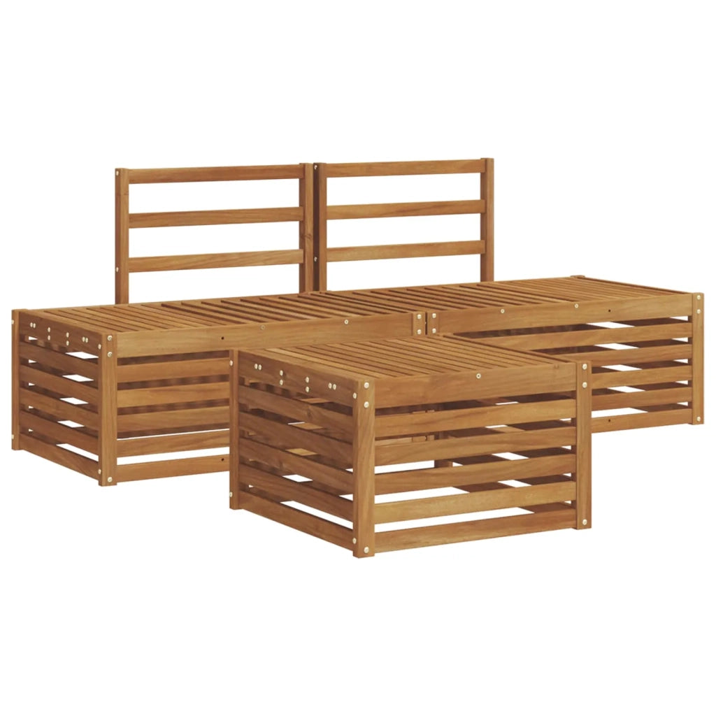 Set di divani da esterno Naturale 59 x 59 x 37 cm