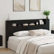 Testiera-Testata-Testiera Decorativa Rovere Nero 200 x 15 x 103,5 cm Legno multistrato 942360