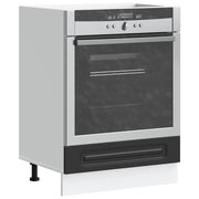 vidaXL Armadio per Forno Kalmar Nero in Legno Multistrato