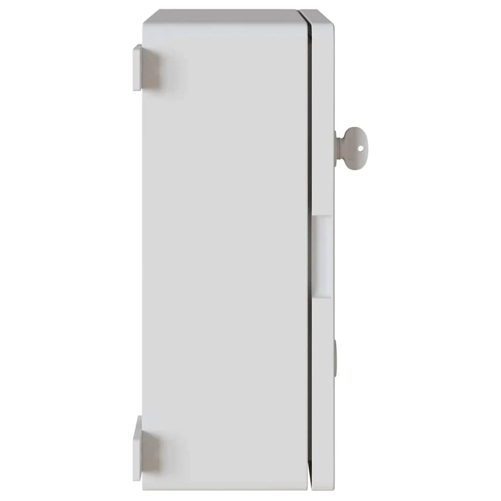 Armadio di controllo rettangolare moderno per officina 47 x 20 x 60 cm plastica grigia 02_0058197