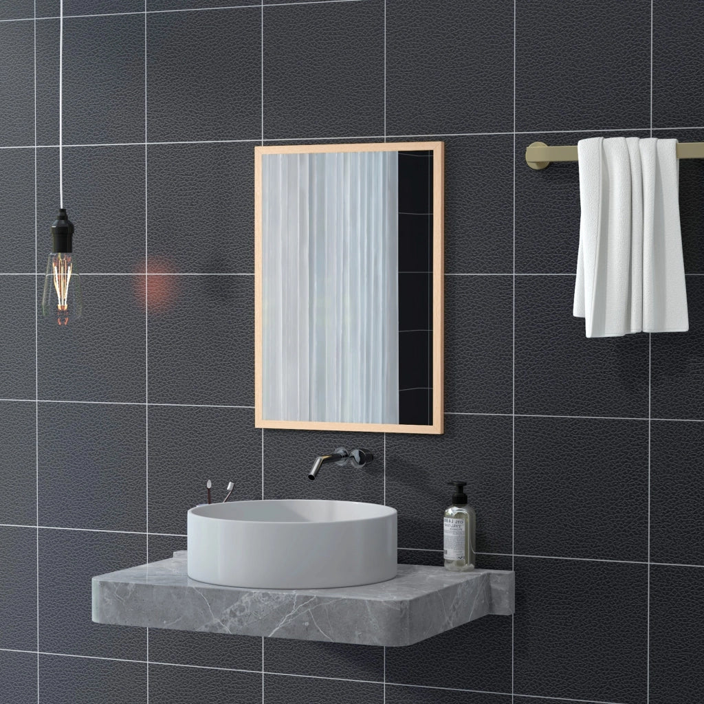 Specchio da Bagno 50x70 cm - zephmum - Bianco Naturale