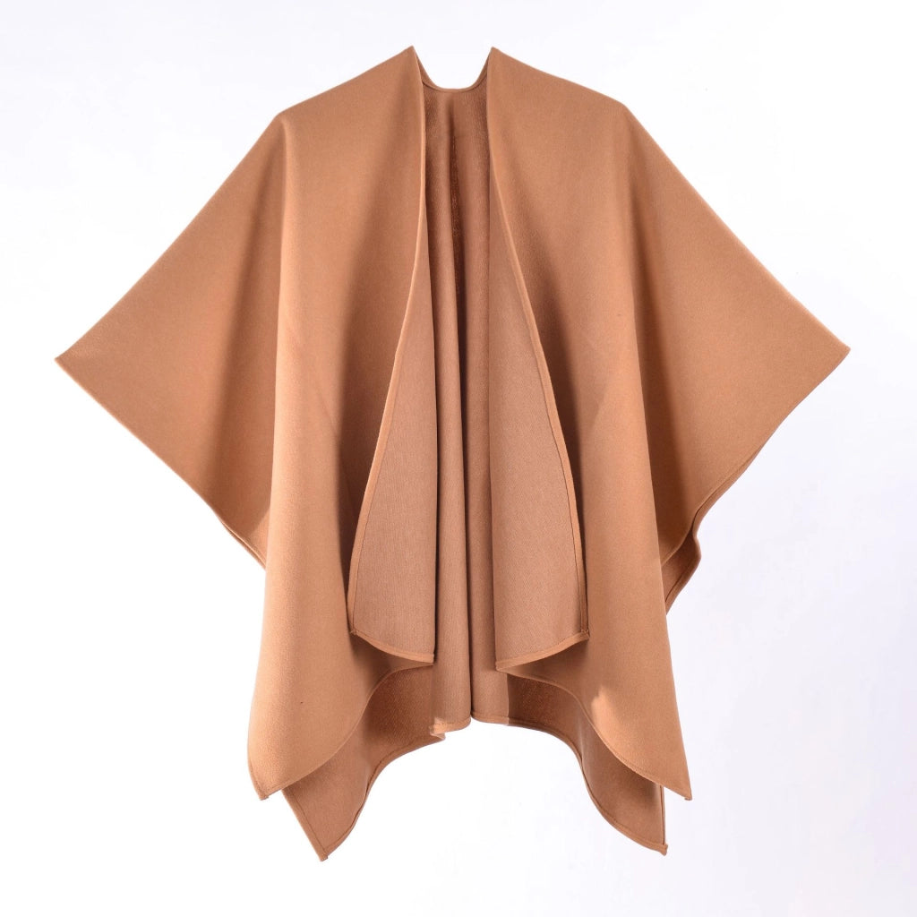 Nuovo scialle caldo e spesso in stile francese per donna, modello ampio e comodo, ideale per l'autunno e l'inverno.