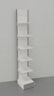 Arredo a negozio a parete scaffalatura metallica cm. 80x60x300h