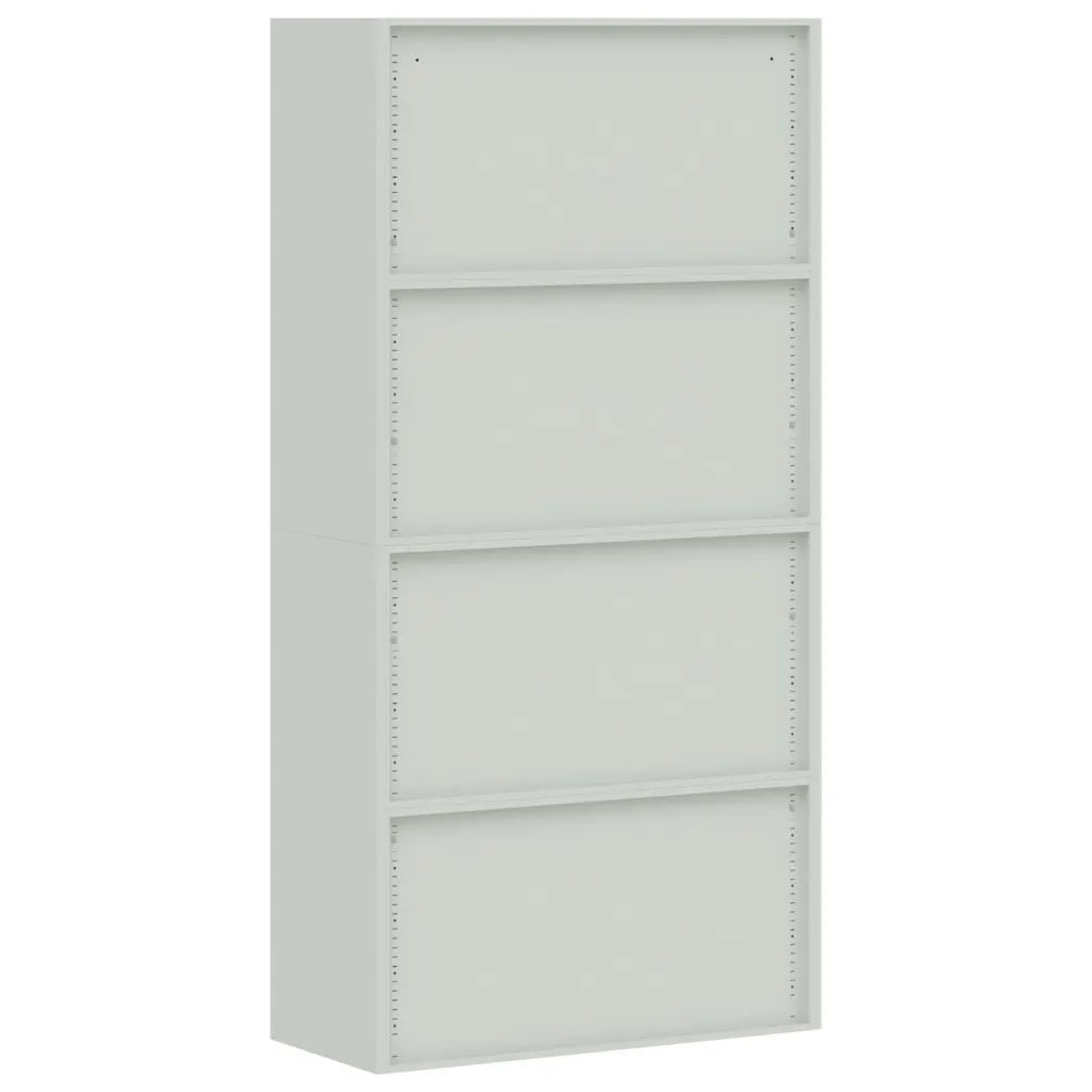 Armadio Classificatore Grigio Chiaro 90x40x180 cm in Acciaio