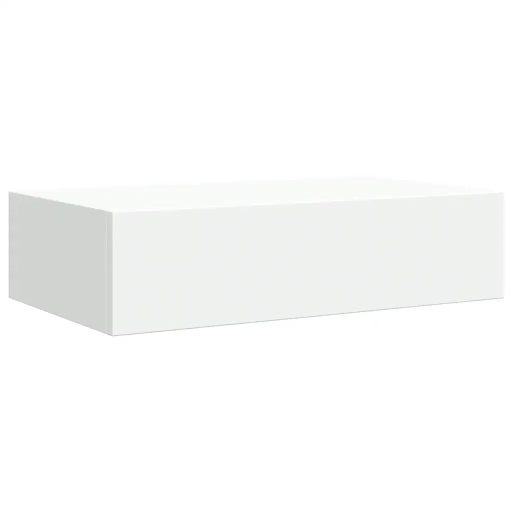 Scaffali con Cassetti da Parete 2pz Bianco 40x23,5x10 cm in MDF cod mxl 33689