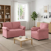 Set di divani 2 pz Rosa Velluto 3424889