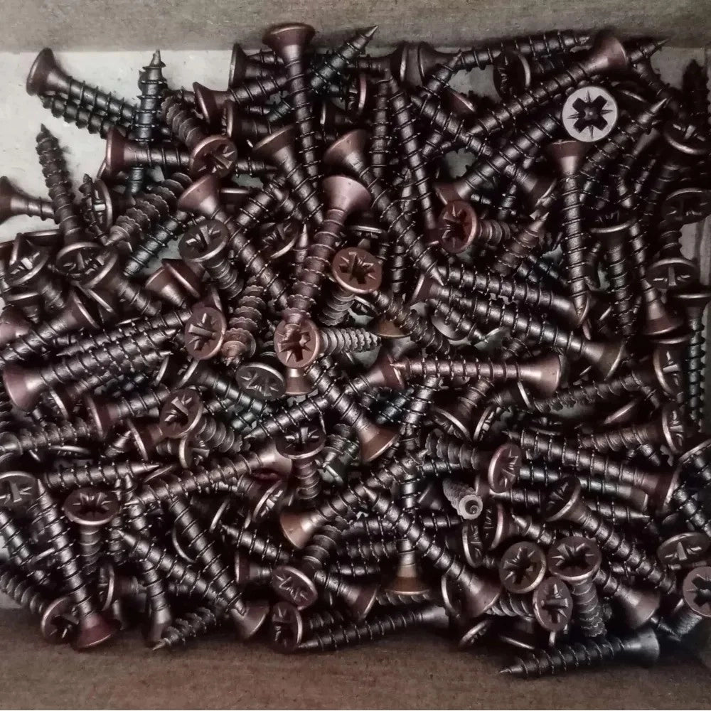 Vite 3,5x35mm - 500pz tps testa conica bronzata per legno truciolare