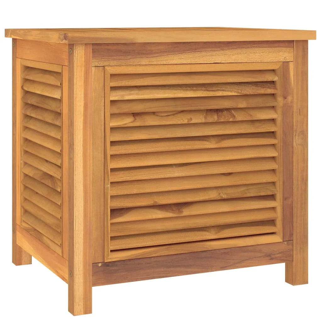 Cassetta portaoggetti e borsa per mobili da giardino 60 x 50 x 58 cm in legno massello di teak 02_0013074