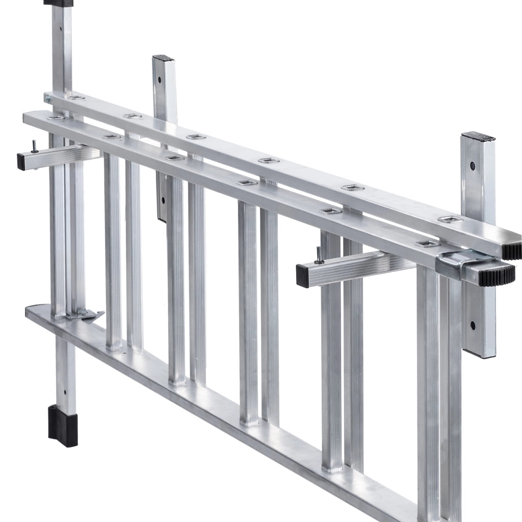 Supporto da parete KADAX per scala, gancio in alluminio, 2 pezzi, portata 80 kg
