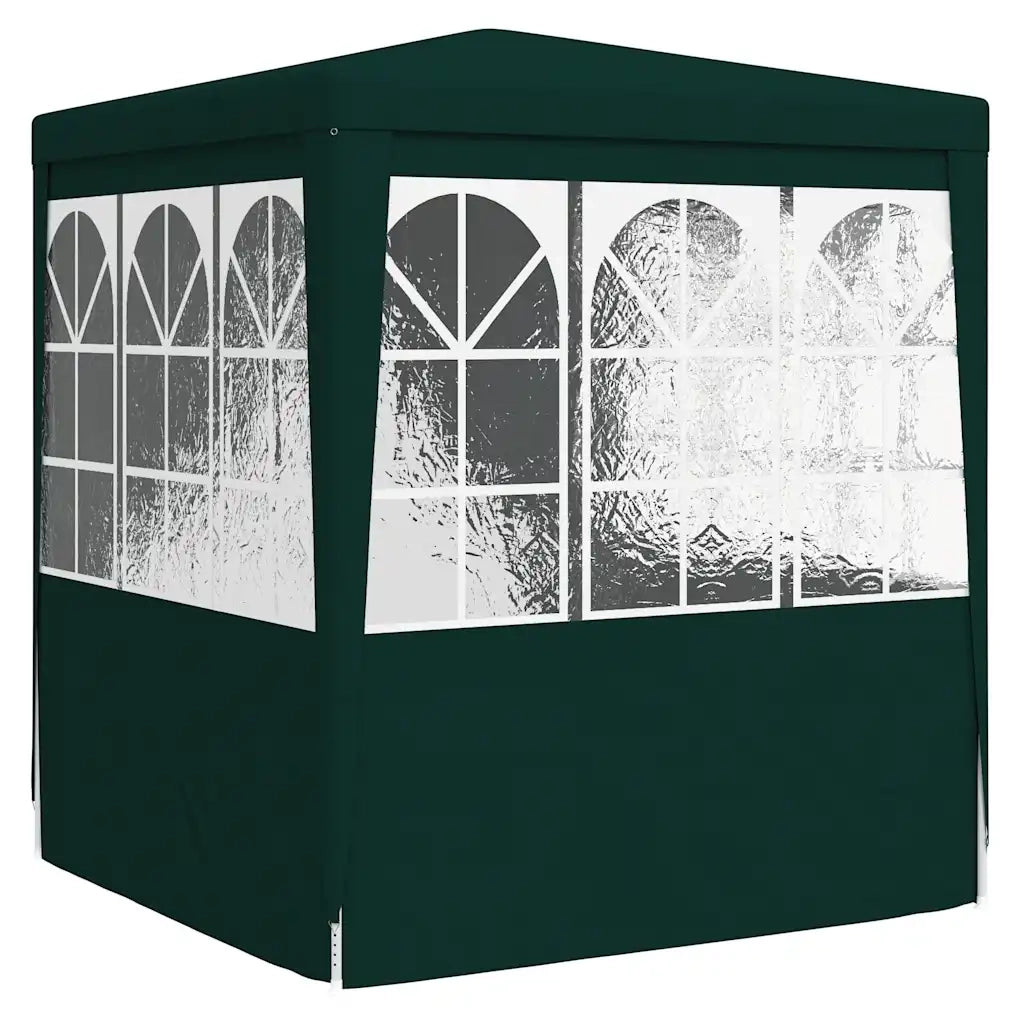 Gazebo Professionale con Pareti 2x2 m Verde 90 g/m² 48532