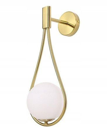 Lampada Da Parete Vetro Palla Gold APP603-1W
