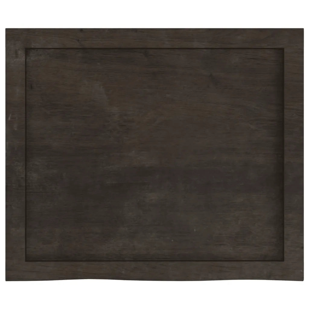 Mensola | Ripiano | Scaffale Marrone Scuro 60x50x(2-4) cm Massello Rovere Trattato