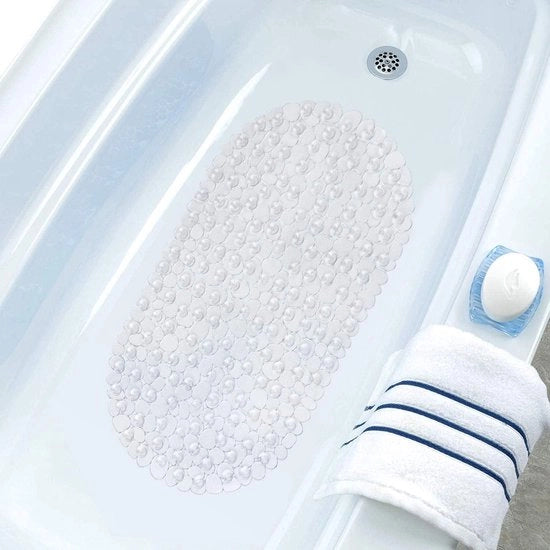 Douche con antislip e antibatterico con pinze - Finestra di pietra - Forma allungata rotonda