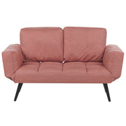 Divano letto moderno e minimalista, poltrona con braccioli regolabili tessuto rosa stile Minimalista soggiorno