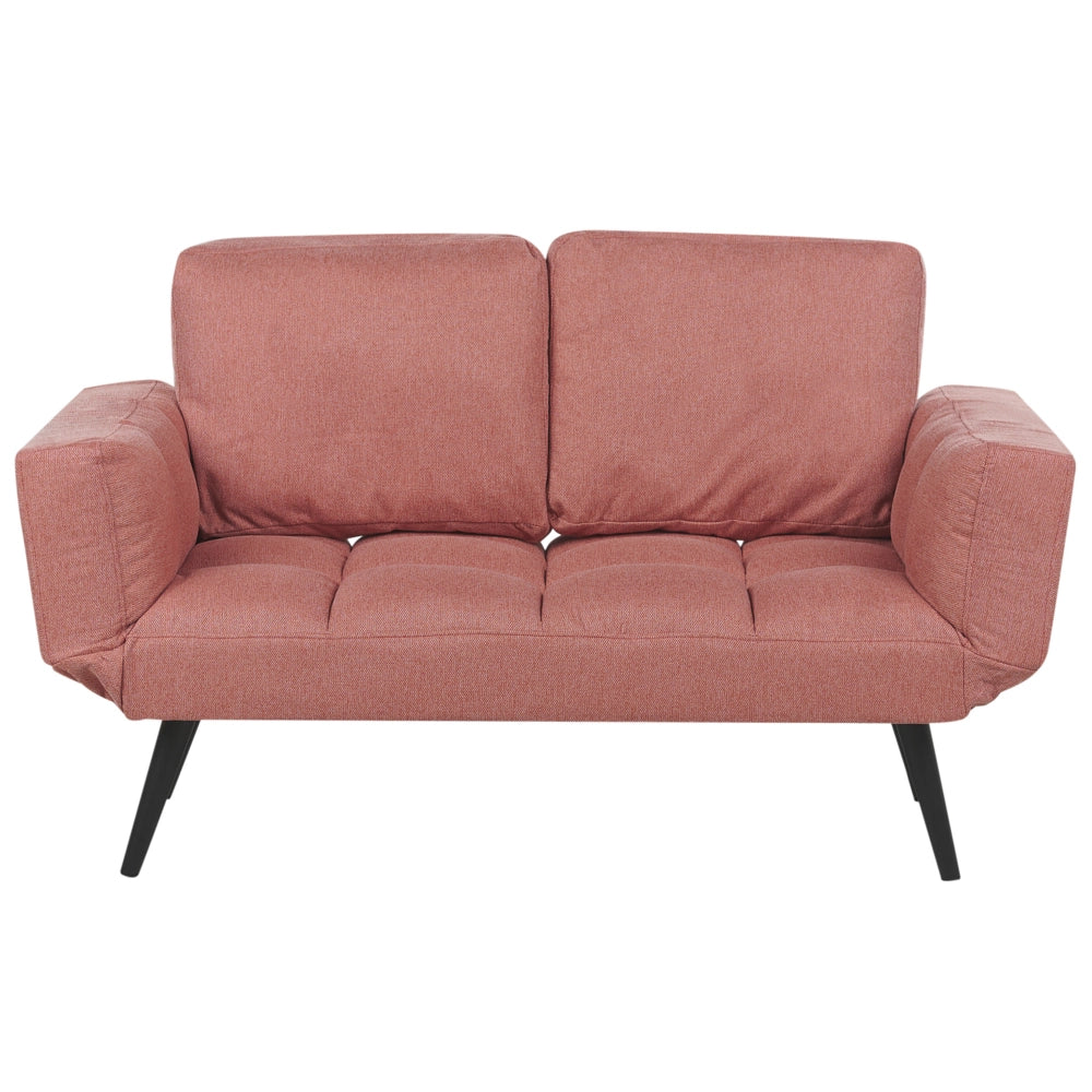 Divano letto moderno e minimalista, poltrona con braccioli regolabili tessuto rosa stile Minimalista soggiorno