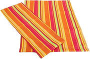Sostegno per sedere 2 pezzi con schienale e seduta in tessuto rimovibile - colore Colorful - maniglia in legno.