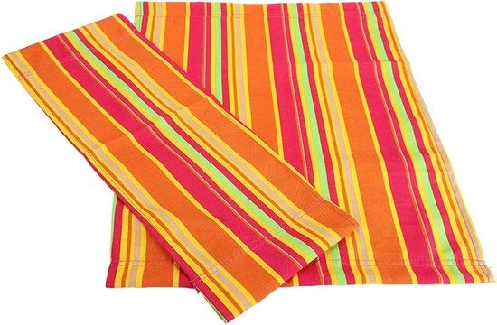 Sostegno per sedere 2 pezzi con schienale e seduta in tessuto rimovibile - colore Colorful - maniglia in legno.