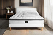 Pacchetto letto completo - Materasso 140x190cm + Box spring con doghe (kit) + 2 cuscini + Piumino - Superior