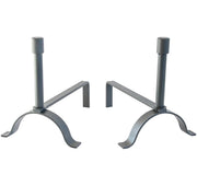 COPPIA DI ALARI FERRO BATTUTO STYLE 24x37X32 CAMINO CAMINETTO FUOCO