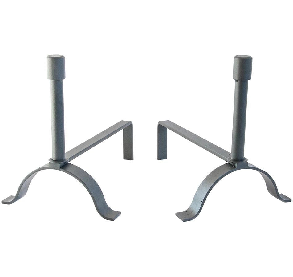 COPPIA DI ALARI FERRO BATTUTO STYLE 24x37X32 CAMINO CAMINETTO FUOCO