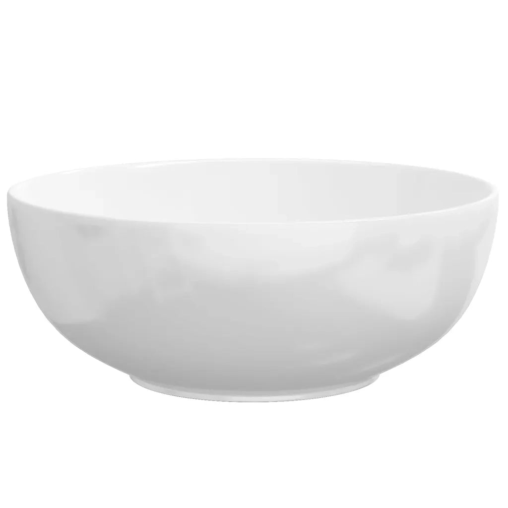 Lavandino Bianco 44x17 cm in Ceramica Rotondo 153342