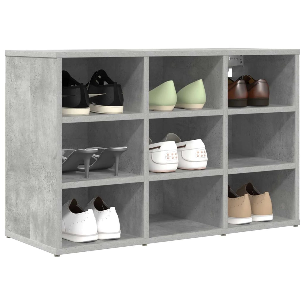 Mobile per scarpe Grigio cemento 77,5 x 30 x 51 cm 808679